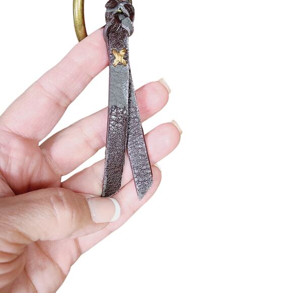 The Sak Kendra Tan Brown & Red Leather Crossbody Purse, PRE-OWNED - Picture 6 of 9